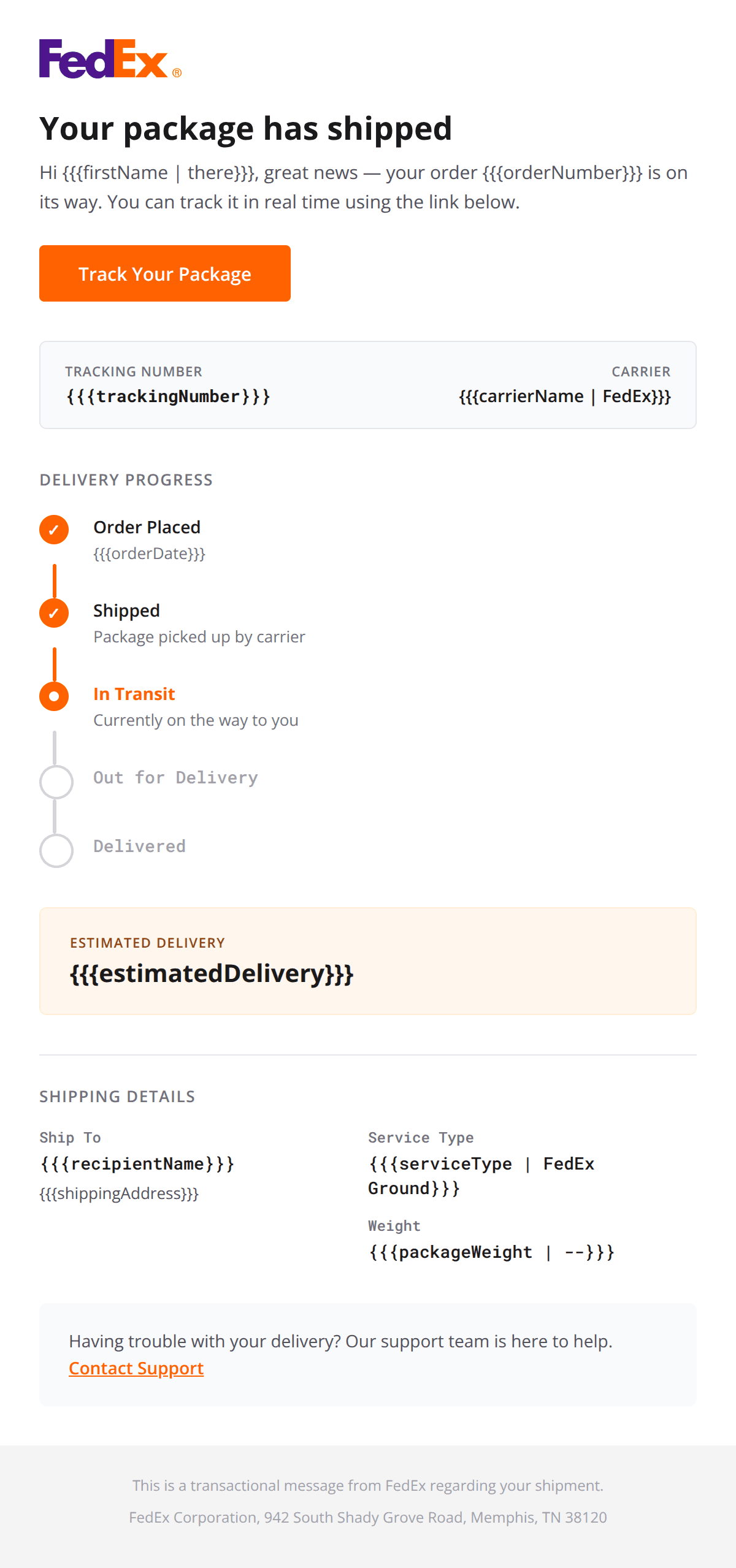shipping-update design