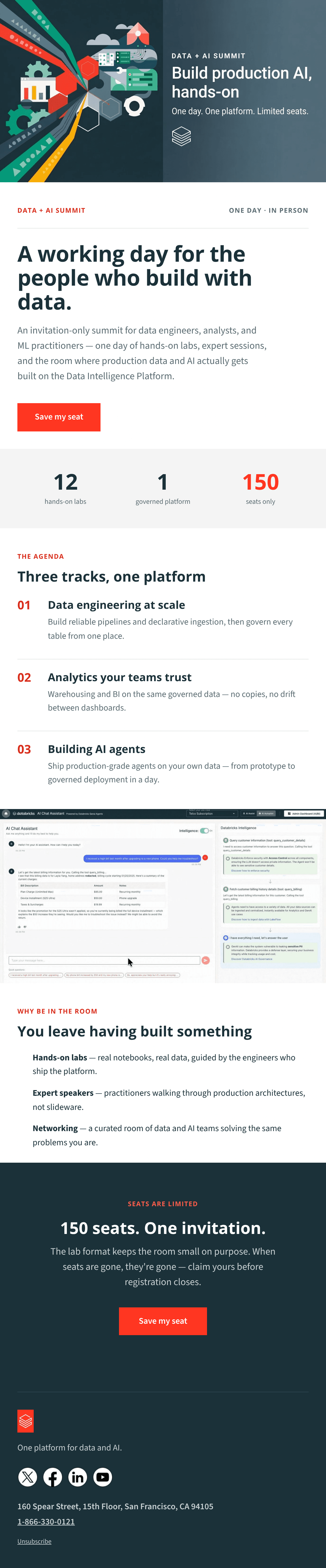 ดีไซน์อีเมล Data Summit Invite
