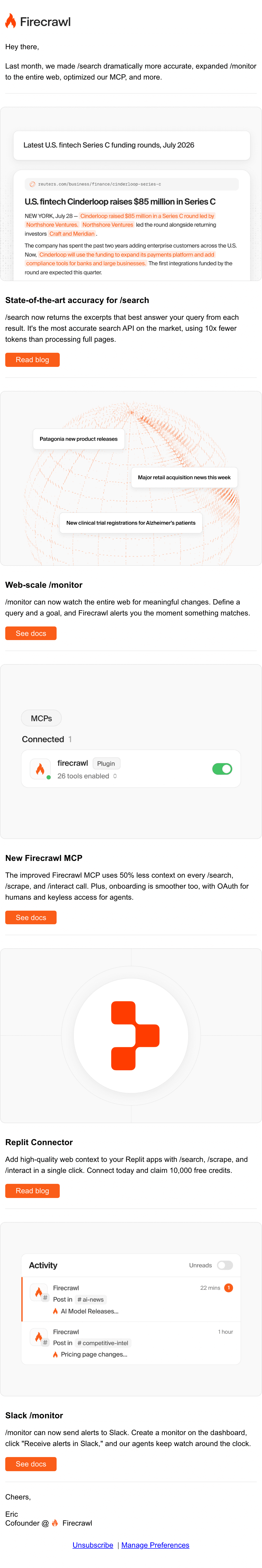 ดีไซน์อีเมล Copy of Firecrawl Updates: State-of-the-art search, web-scale…