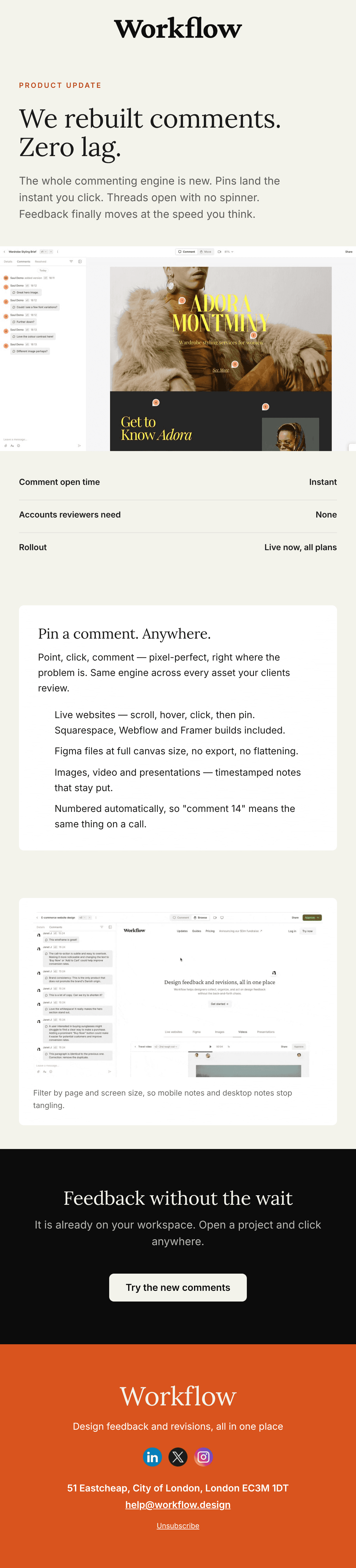 ดีไซน์อีเมล Zero Lag Comments