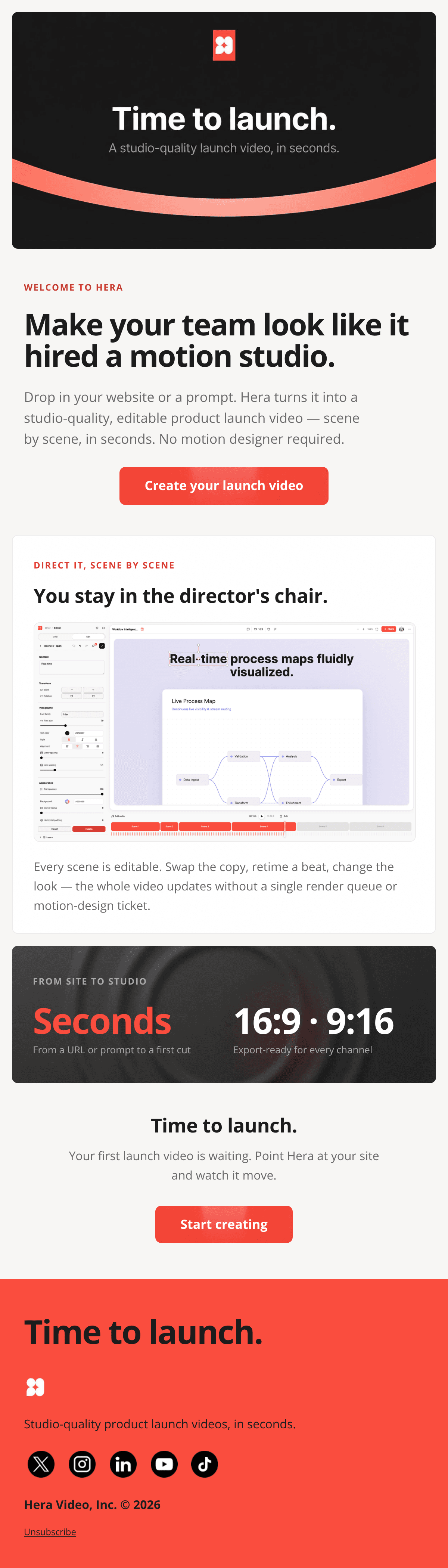 Launch Stage 이메일 디자인