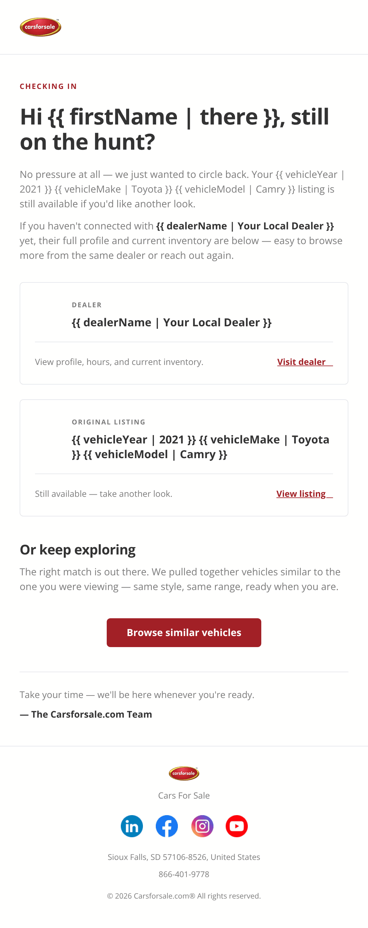 ดีไซน์อีเมล Dealer And Explore