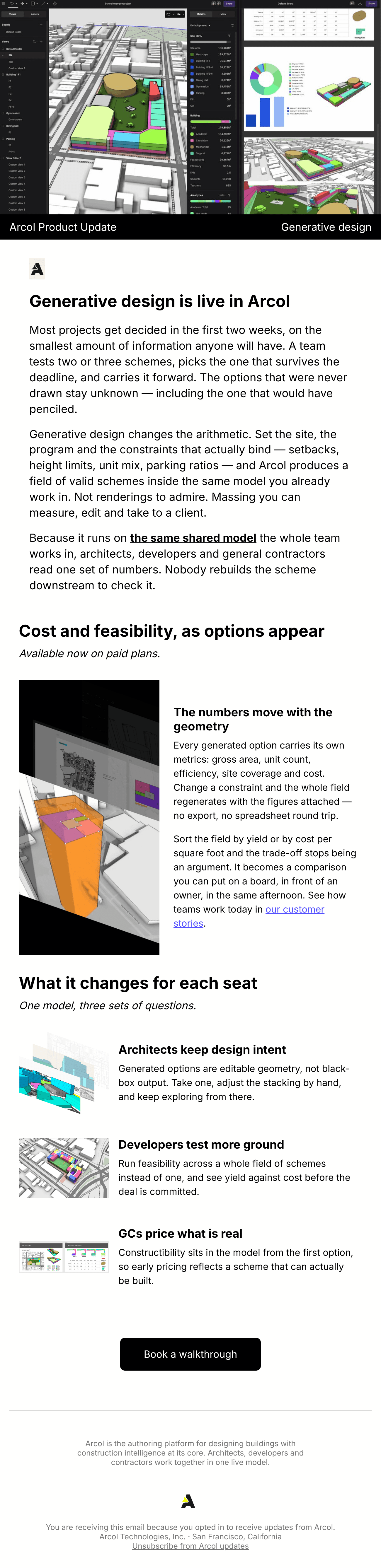 Generative Design Editorial 이메일 디자인