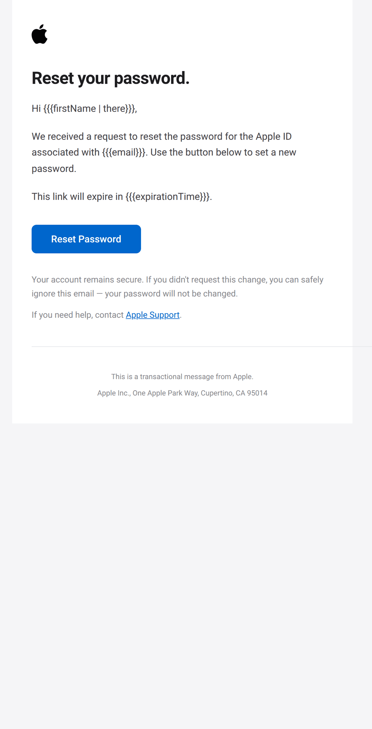 password-reset design