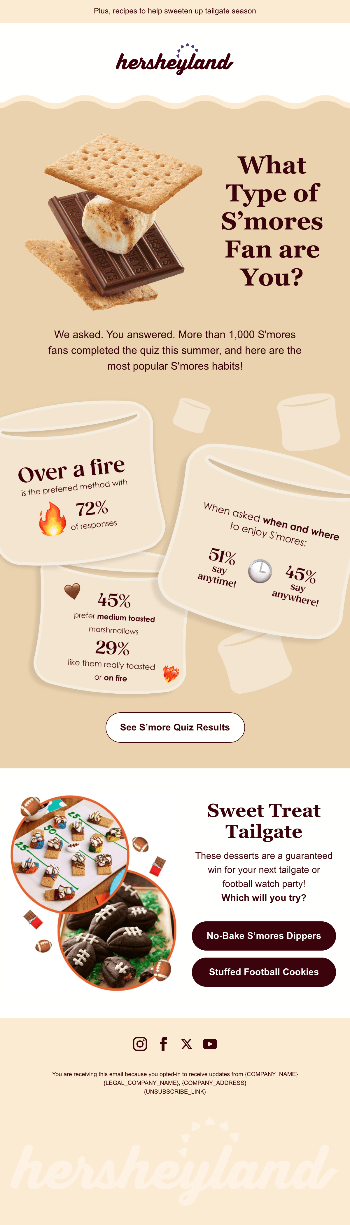 ดีไซน์อีเมล What Type of S'mores Fan Are You?