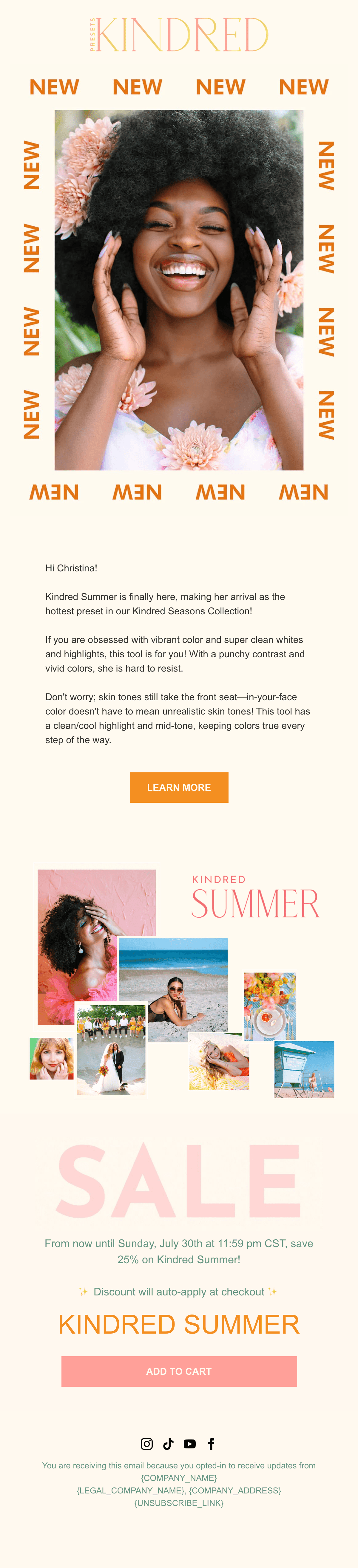 ดีไซน์อีเมล Kindred Summer Is Here