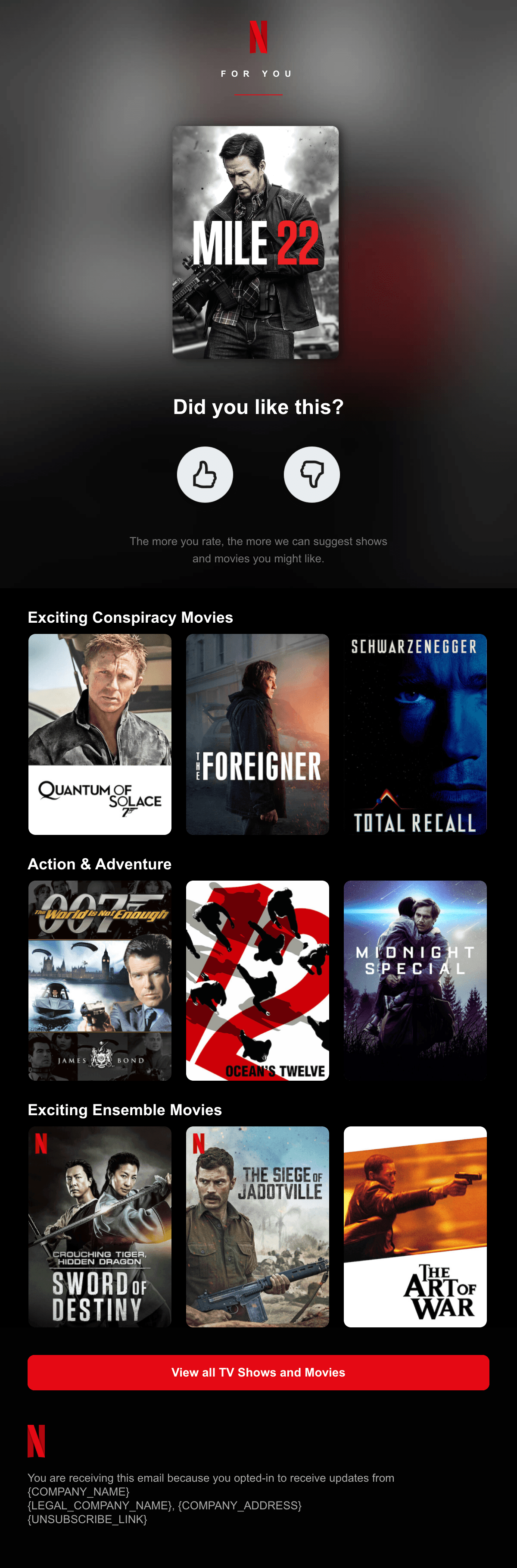Did You Like This? email design