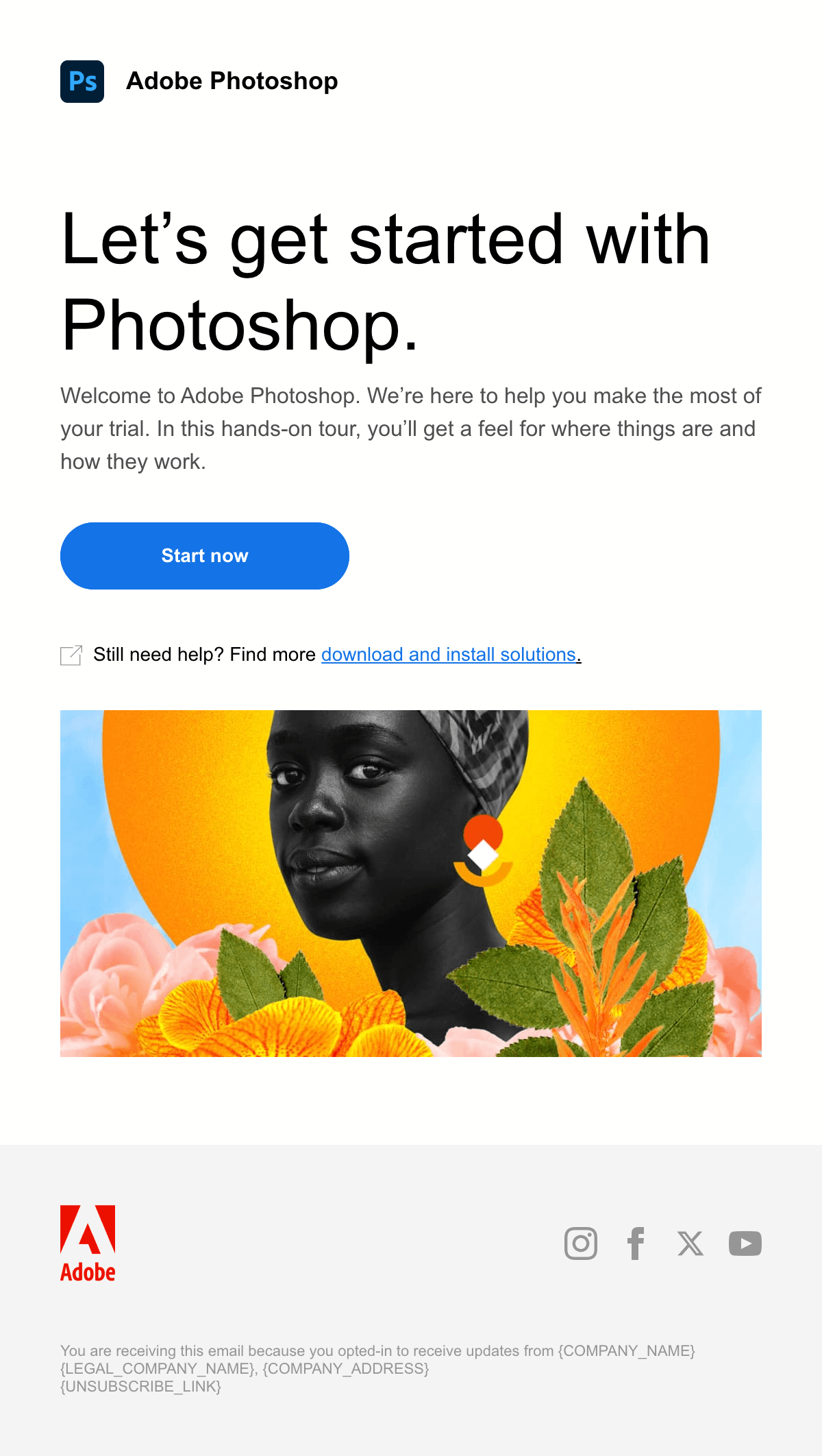 ดีไซน์อีเมล Get Started with Photoshop