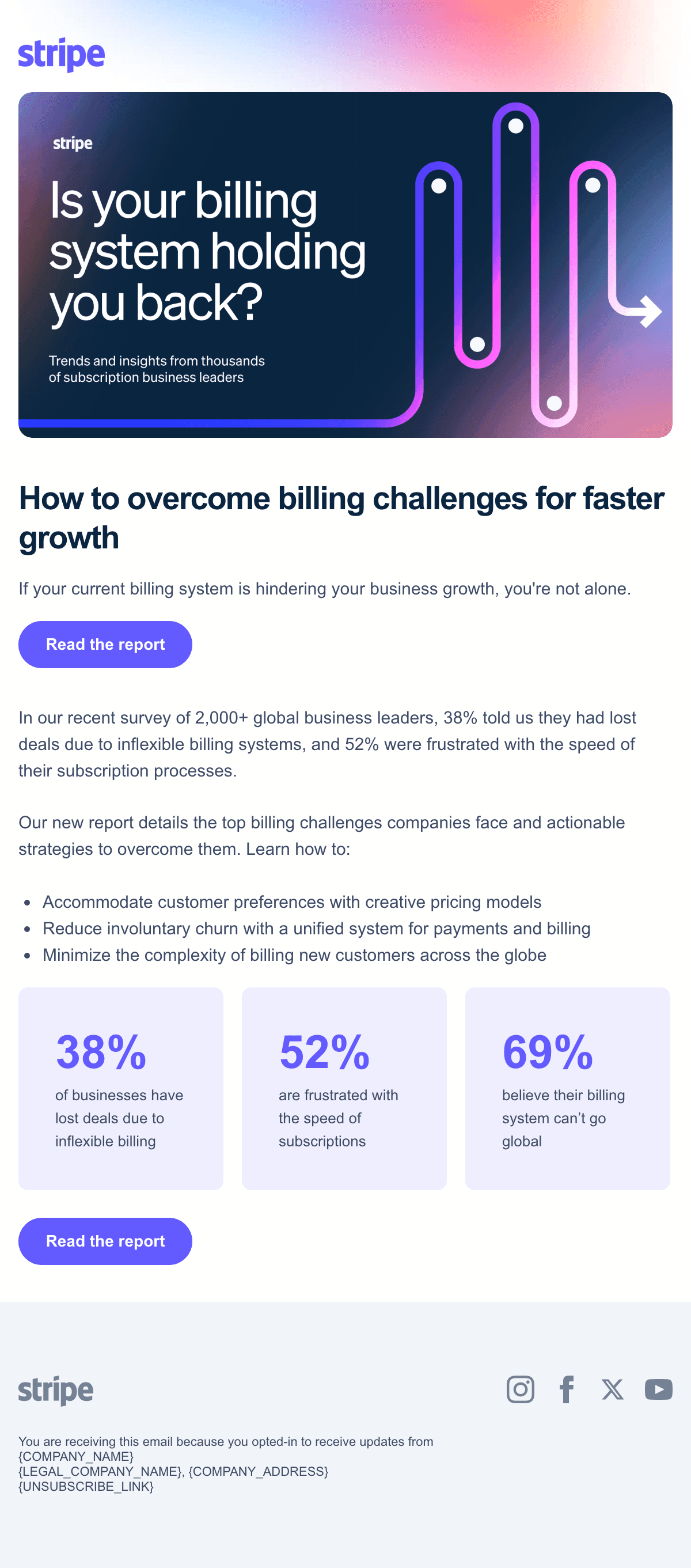ดีไซน์อีเมล Overcoming Billing Challenges