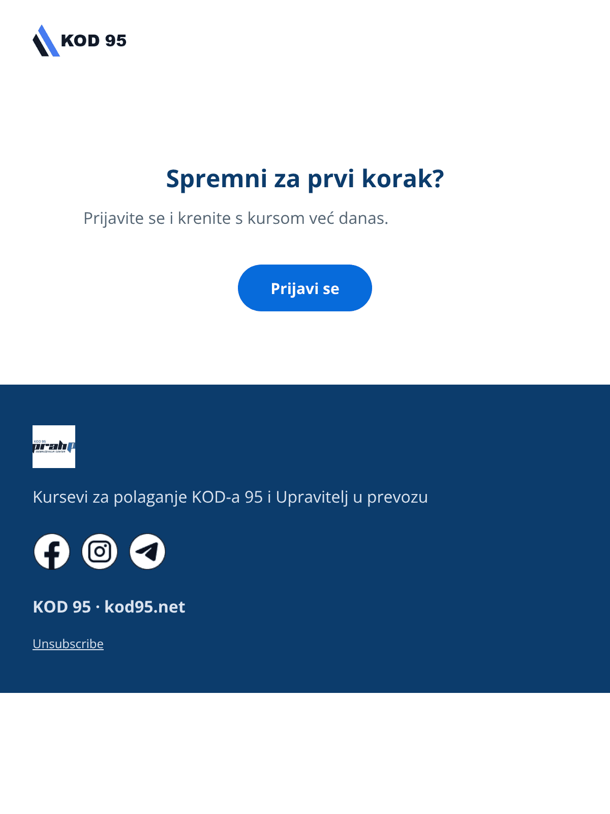 Simple Welcome email design