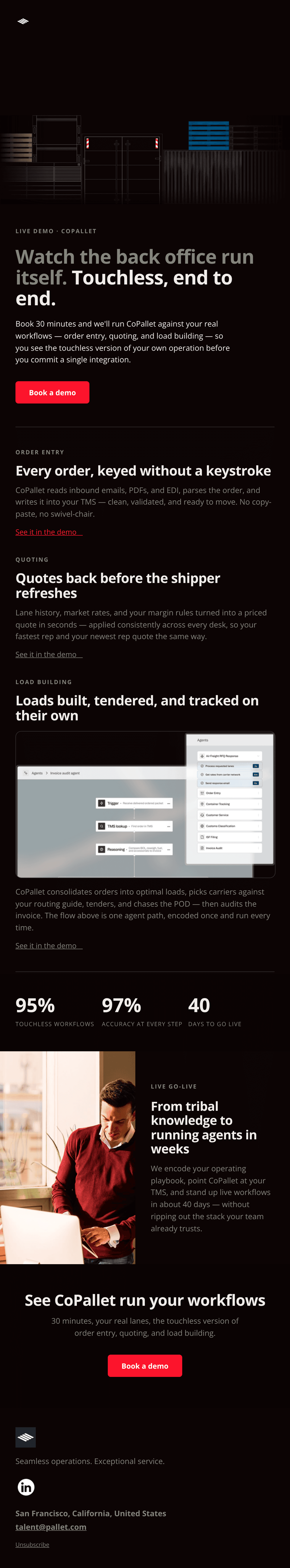 Design do e-mail Demo Invite