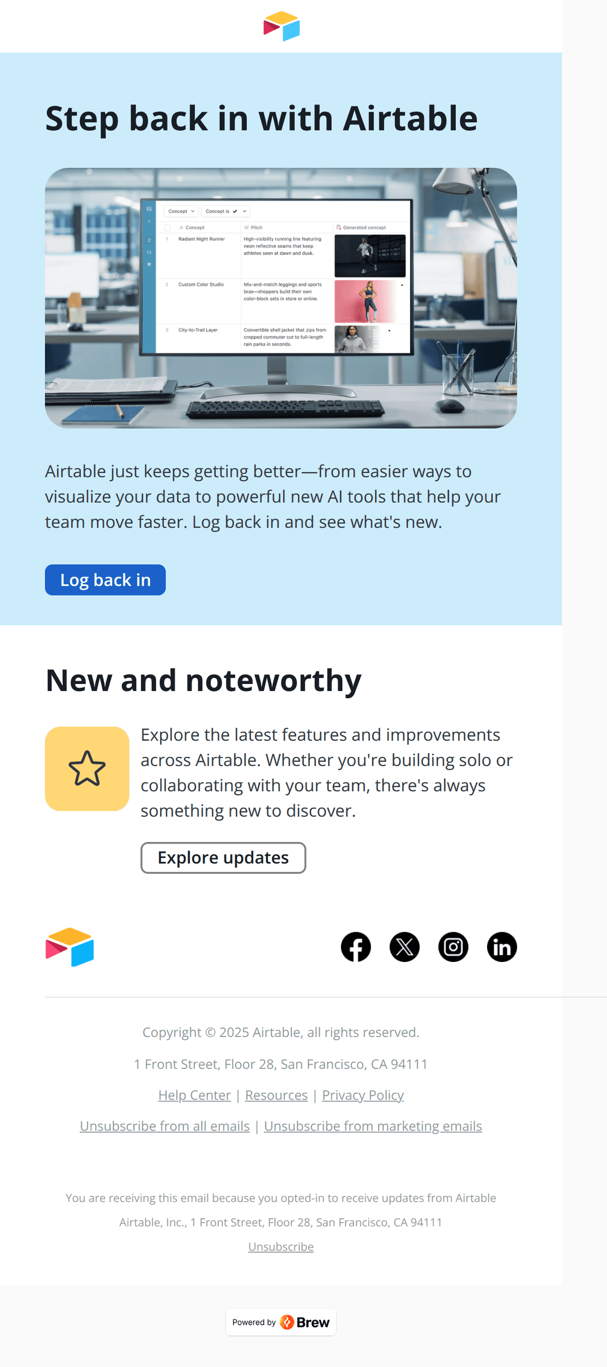 product update design