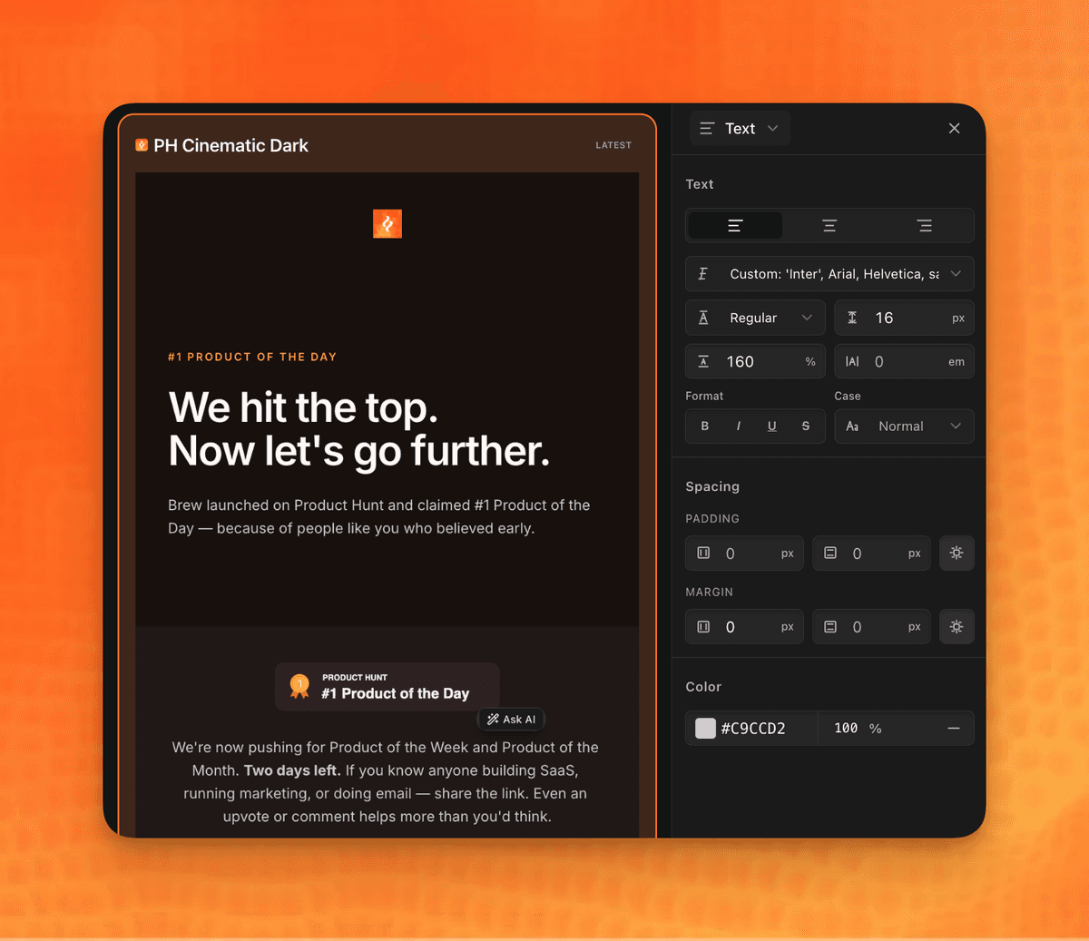 Visual automation canvas screen